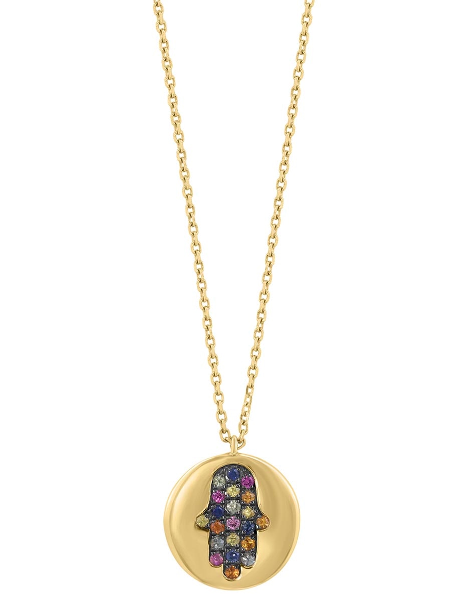 Collar de Mano de Fátima de Oro 14 K