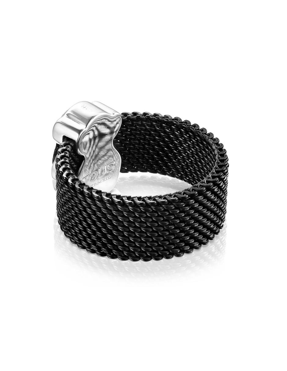 Anillo de oso Icon Mesh ónix brillante 6