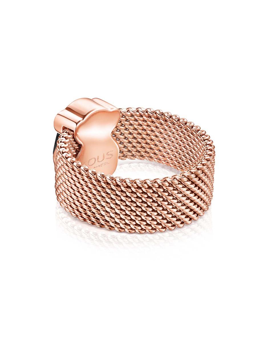 Anillo Icon Mesh ónix brillante 6
