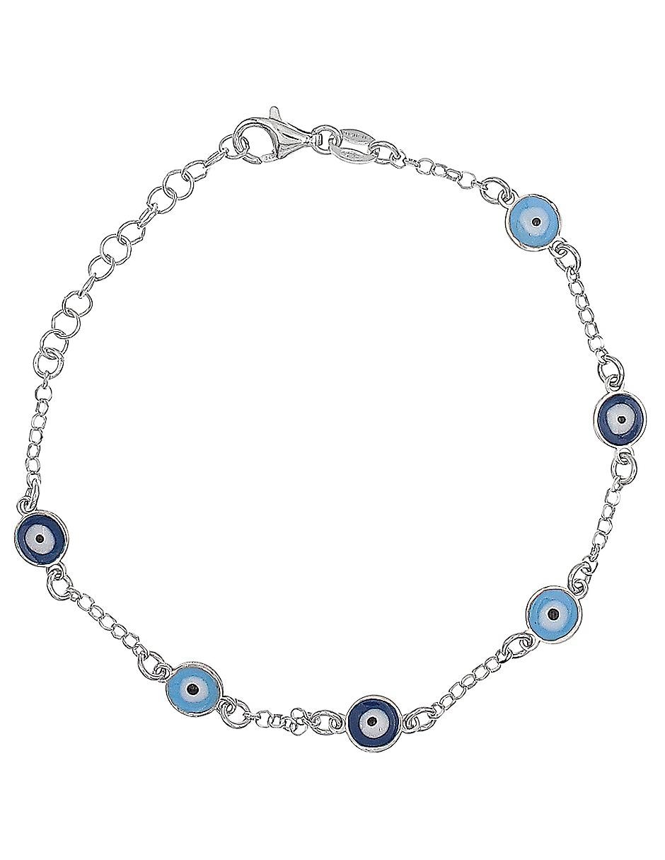 Brazalete de plata P 925 con acabado esmaltado