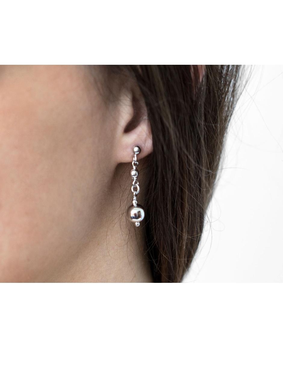 Aretes de plata P 925 con acabado brillante 4