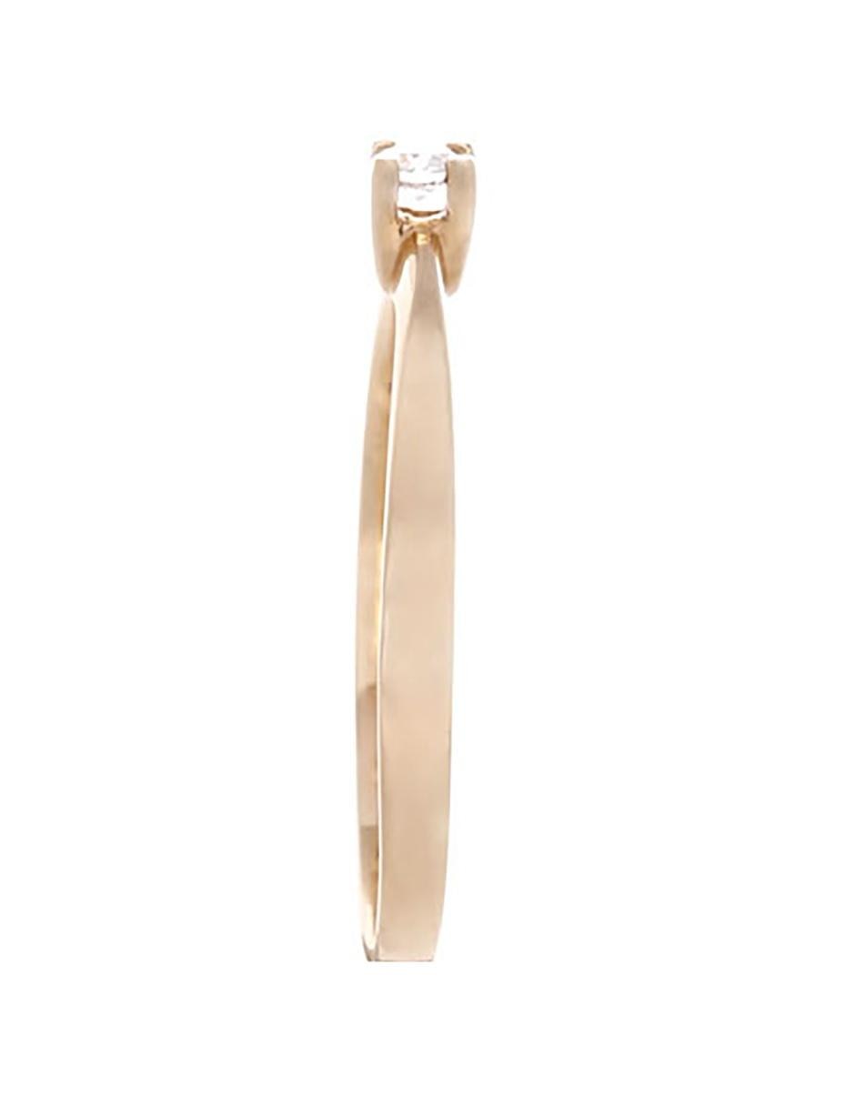 Anillo de compromiso de oro 14 k diamante 3