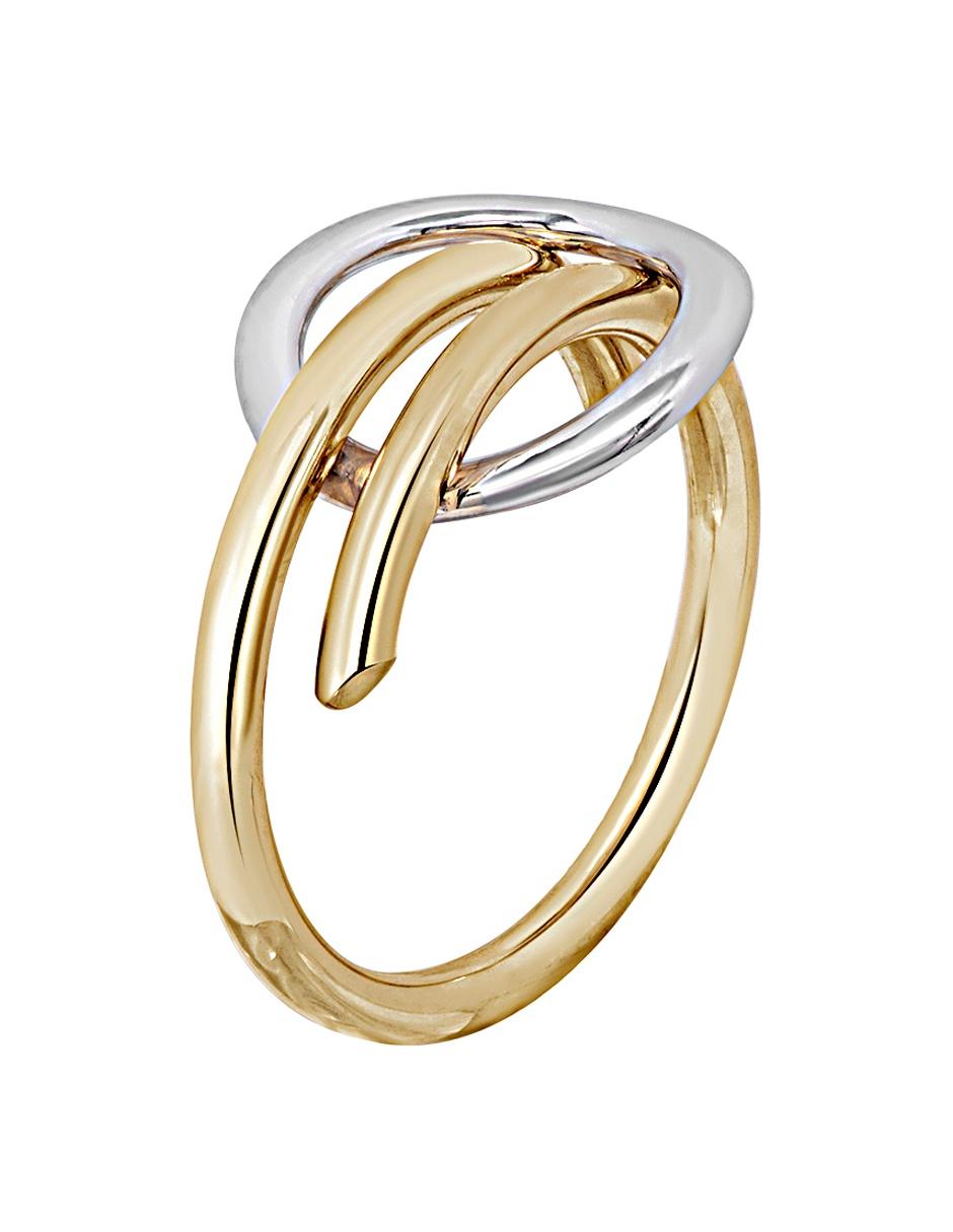 Anillo de nudo 14 k de oro brillante 2