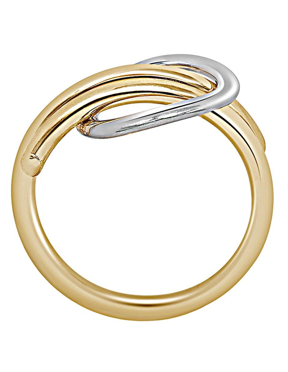Anillo de nudo 14 k de oro brillante 3