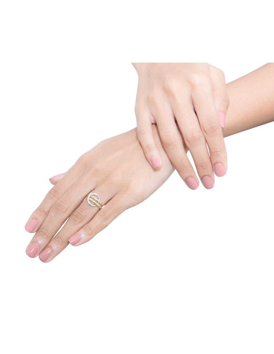 Anillo de nudo 14 k de oro brillante 4