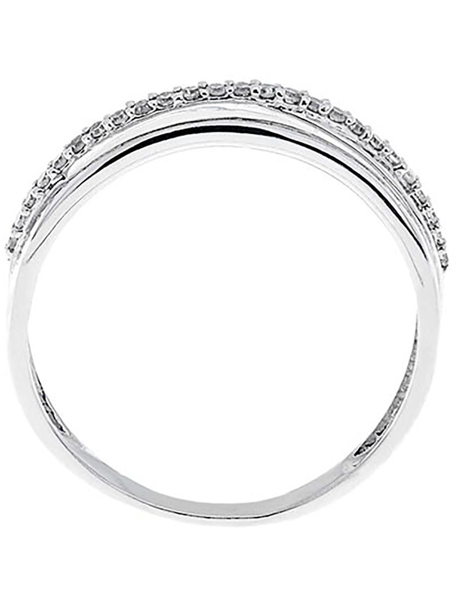 Churumbela de oro blanco 14 k diamante 3