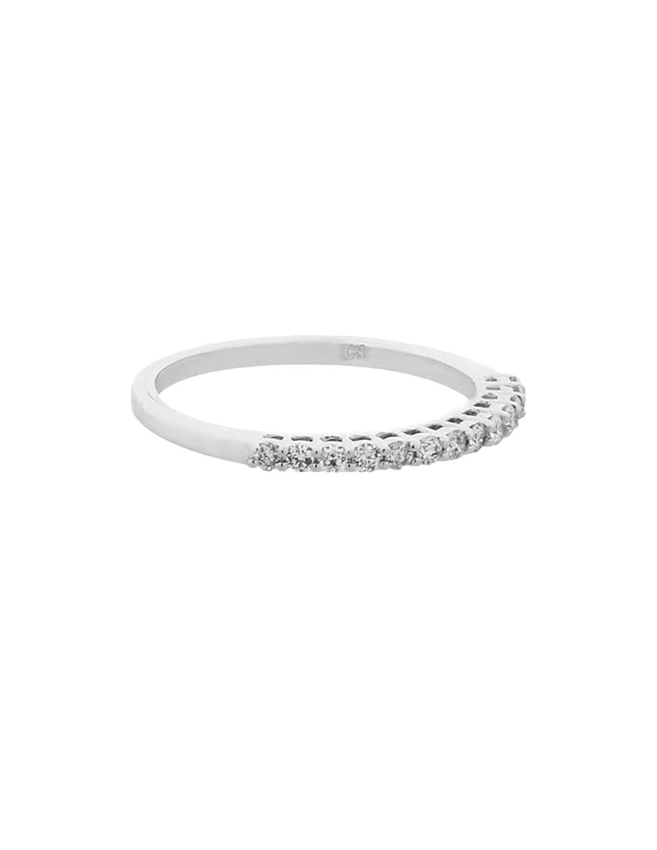 Churumbela de oro blanco 14 k diamante