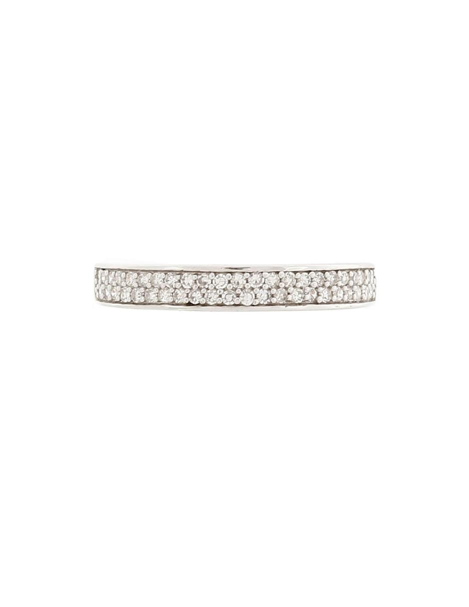 Churumbela de oro blanco 14 k diamante 3