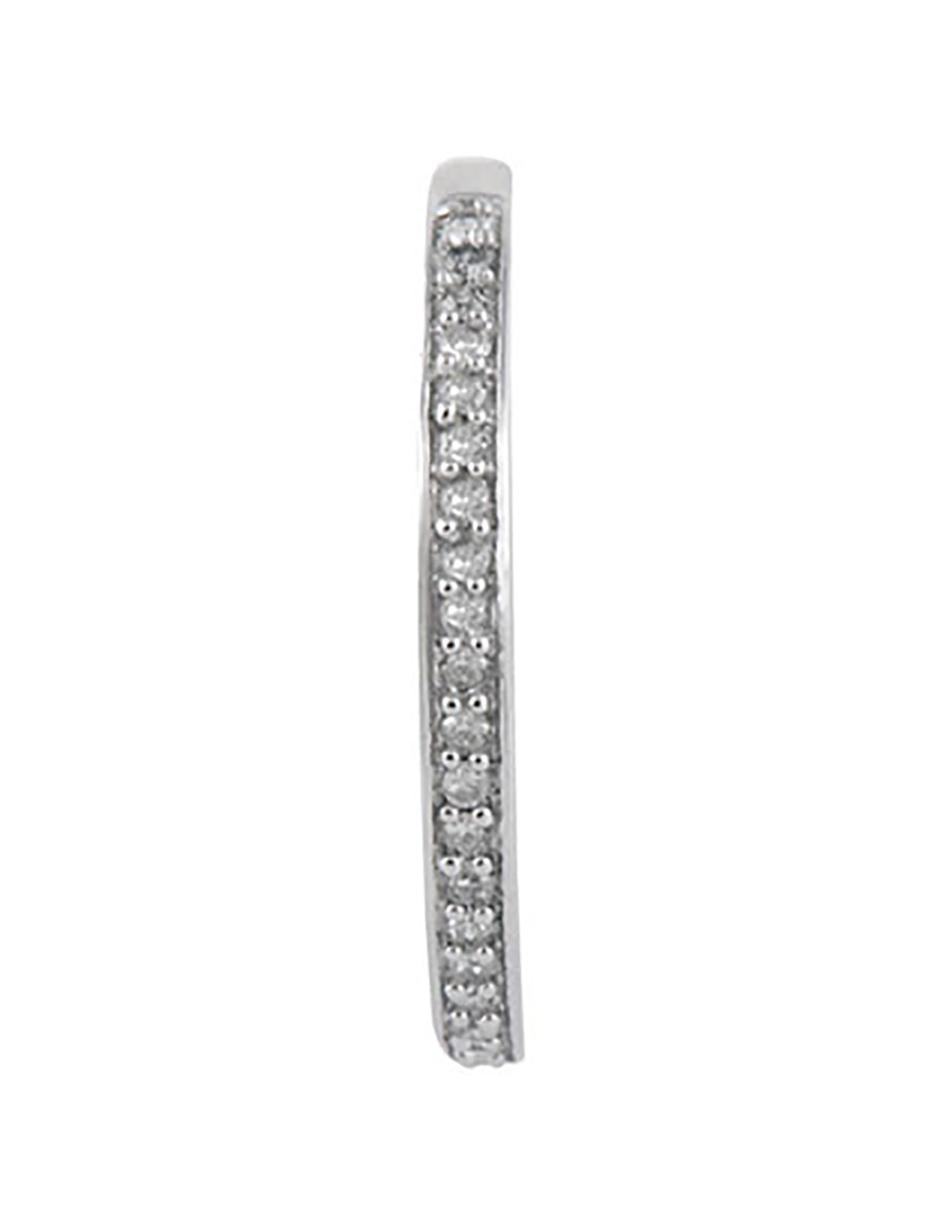 Churumbela de oro blanco 14 k diamante 2