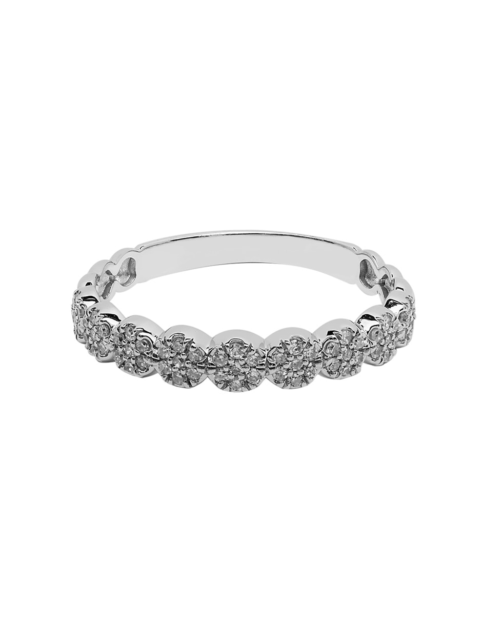 Churumbela de oro blanco 14 k diamante 2