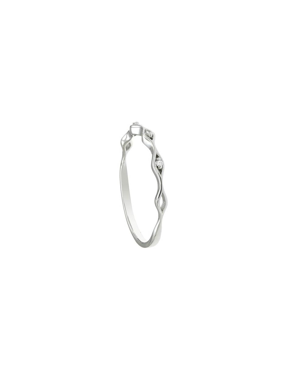 Churumbela de oro blanco diamante 2