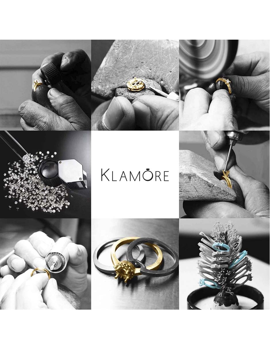 Solitario de oro blanco 14 k Mirel diamante 2