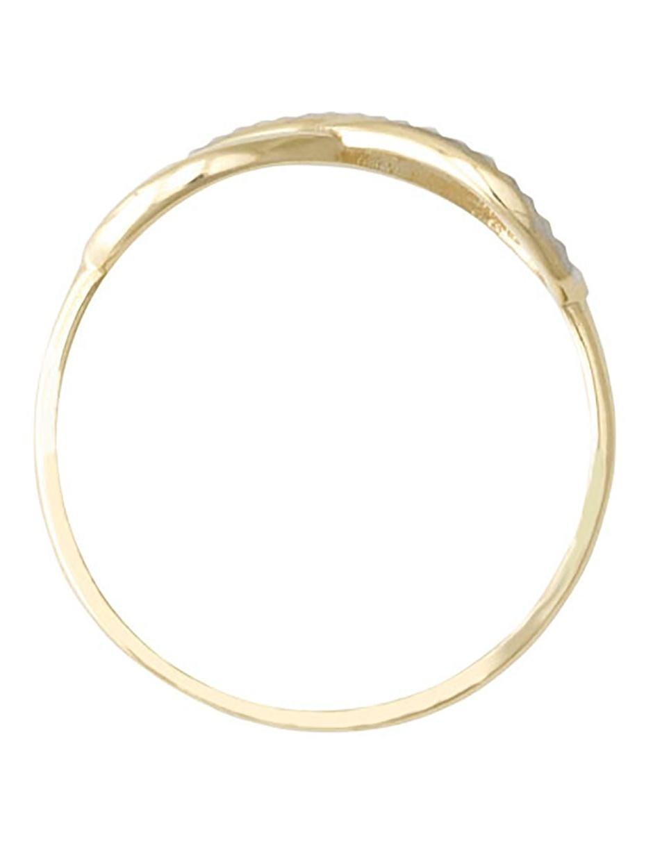 Anillo 14 k de oro amarillo pulido 3
