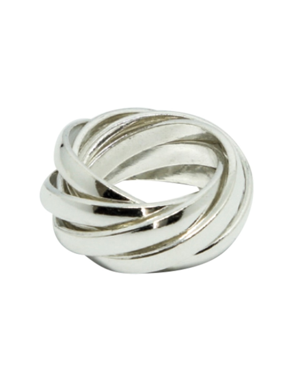 Anillo de nudo P 925 de plata pulido 2