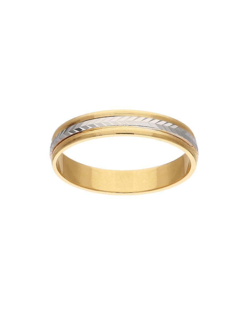 Anillo 14 k de oro amarillo brillante 2
