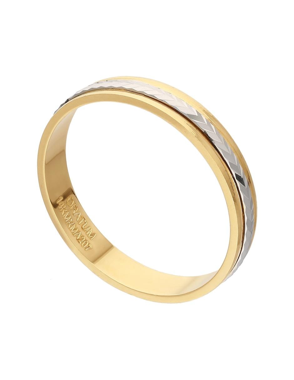 Anillo 14 k de oro amarillo brillante 4