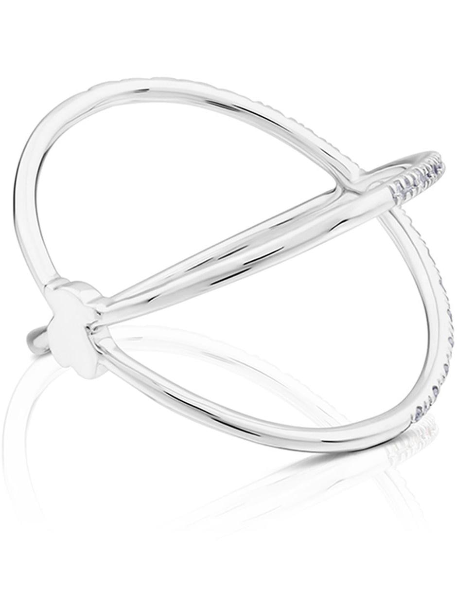 Anillo Les Classiques 18 k de oro blanco diamante pavé 3