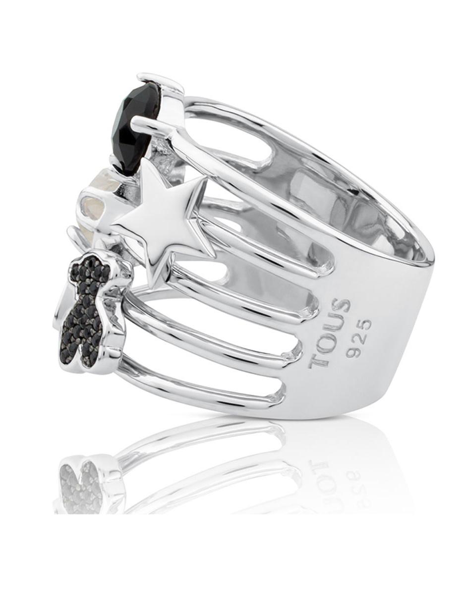 Anillo de oso Join P 925 de plata cuarzo brillante 3