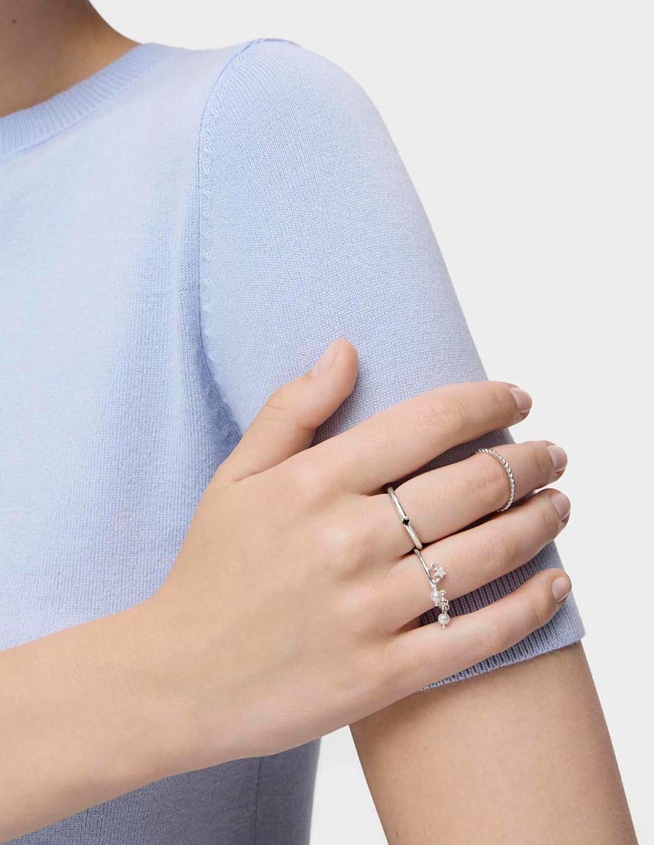 Anillo Cool Joy P 925 de plata perla lustre 5
