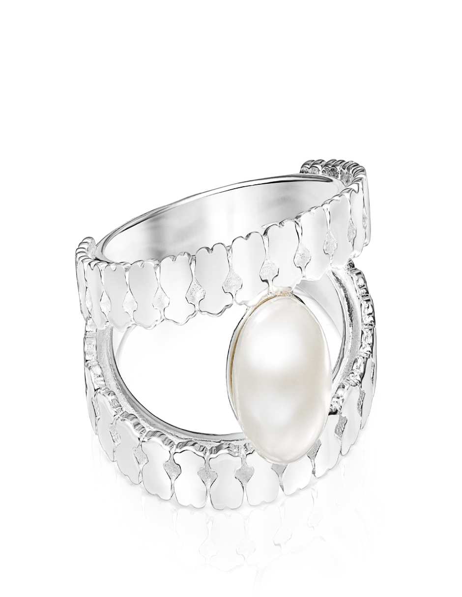 Anillo de plata P925 Straight perla