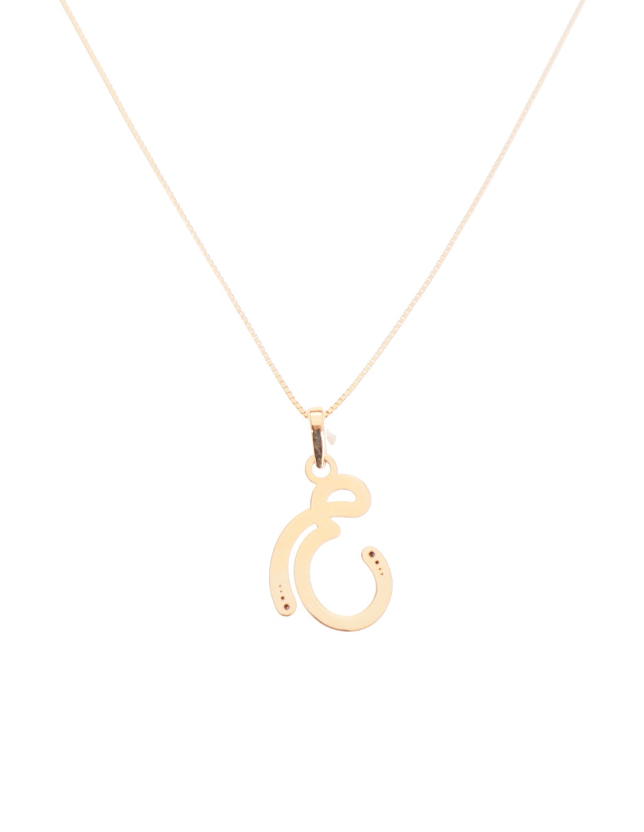 Colgante Y Dije de letras de oro 14 K