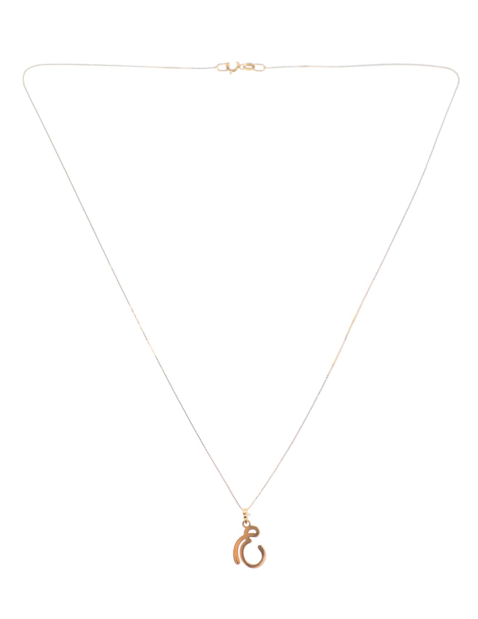 Colgante Y Dije de letras de oro 14 K 2