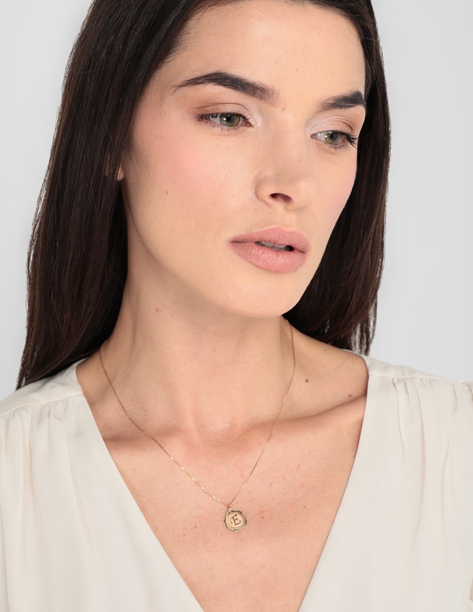 Colgante Y Dije de letras de oro 14 K 3