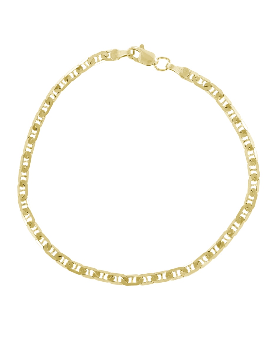 Pulsera de oro 14 K con acabado martillado 1