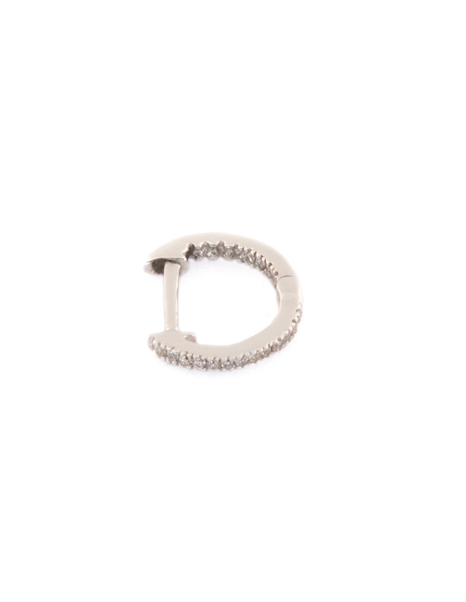 Piercing de oro blanco 14 K con acabado pavé diamante
