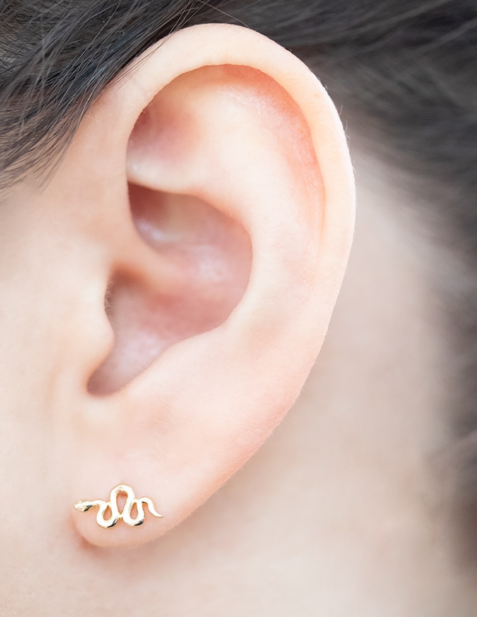 Piercing de oro amarillo 14 K con acabado brillante 2