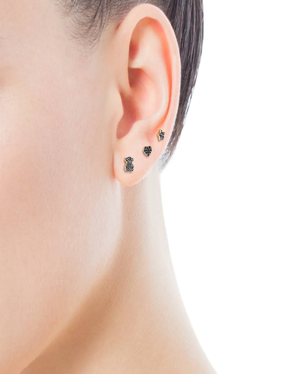 Aretes con acabado pavé espinela 2