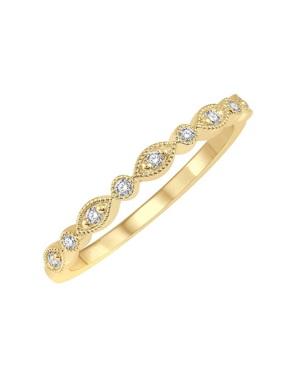 Solitario de oro 14 k diamante 3