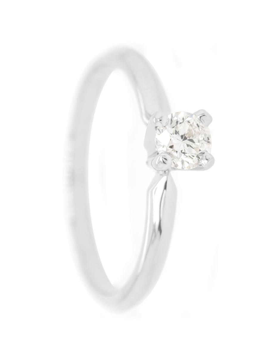Solitario de oro 14 k diamante 3