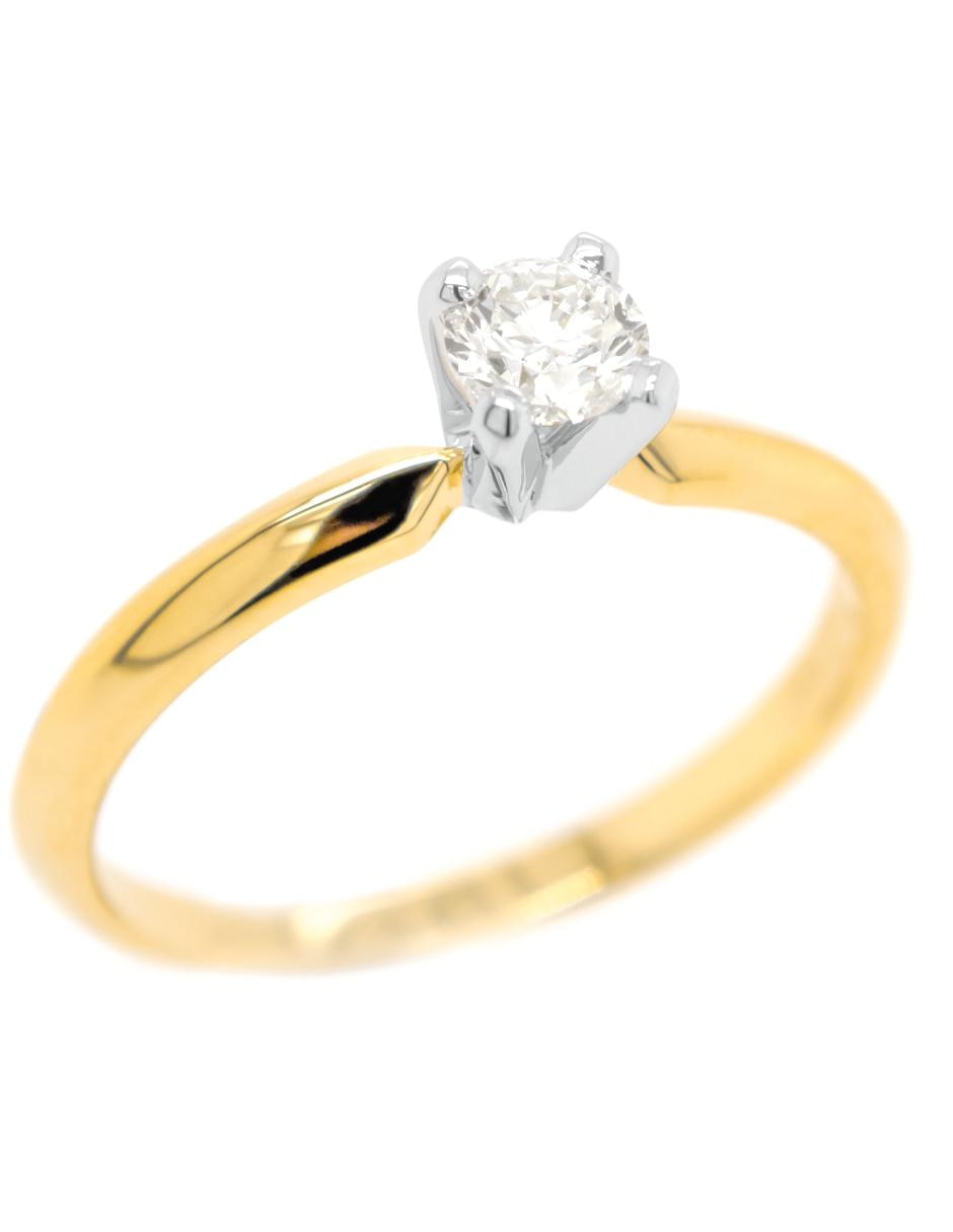 Solitario de oro 14 k diamante Solitario de oro 14 k diamante