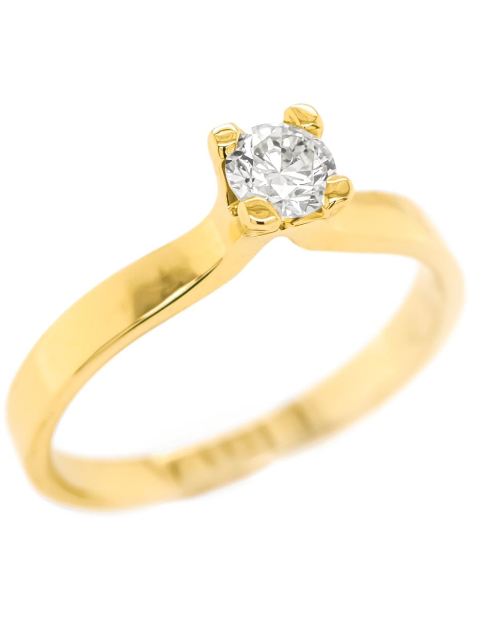 Solitario de oro 14 k diamante Solitario de oro 14 k diamante