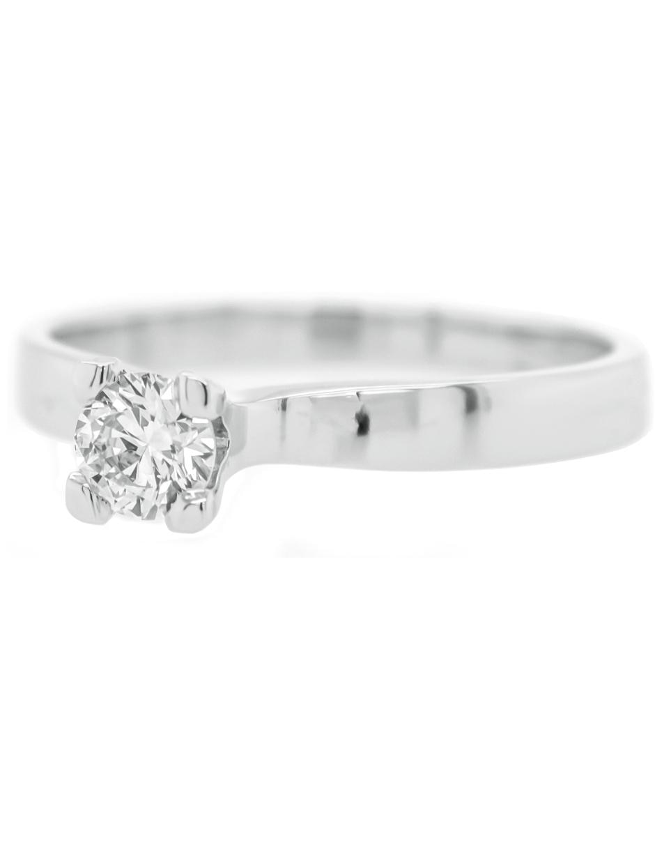 Solitario de oro 14 k diamante 2