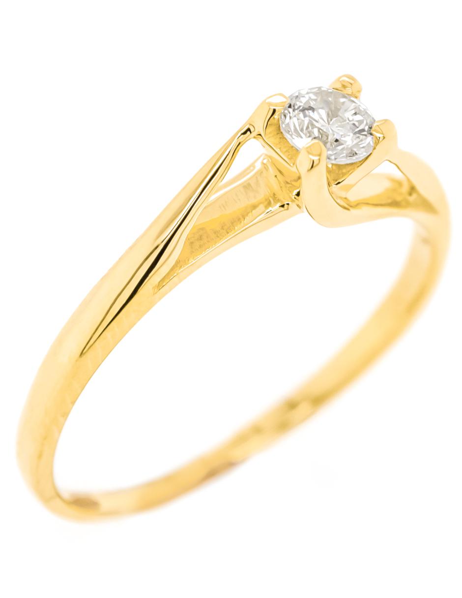 Solitario de oro rosa 14 k diamante Solitario de oro rosa 14 k diamante