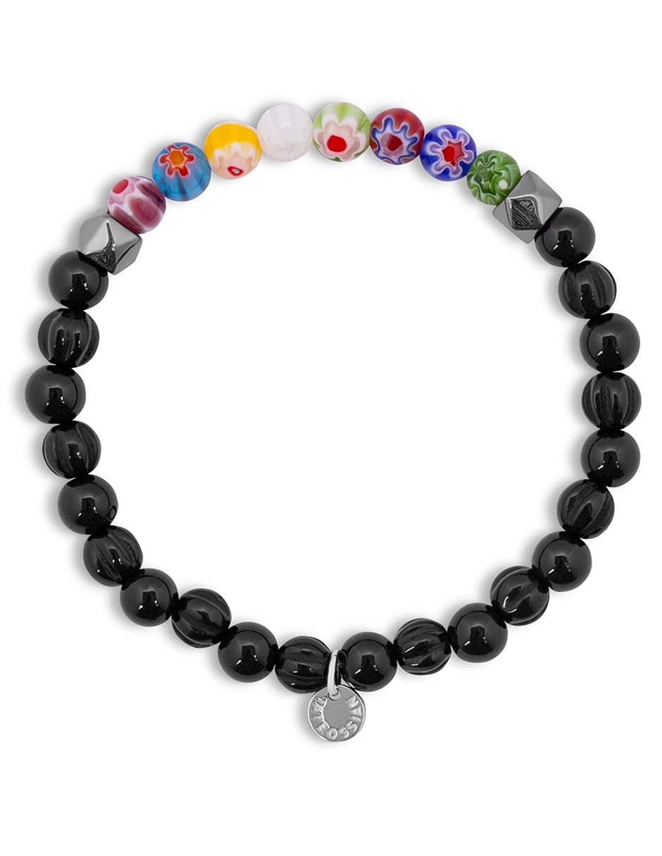 MILLEFIORI ACERO, NEGRO