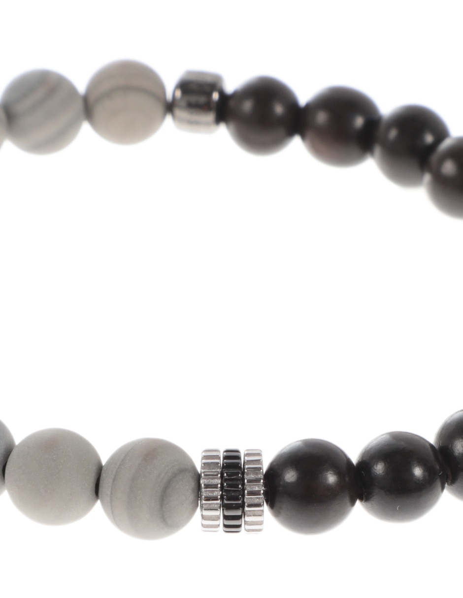 Pulsera con semipreciosas con acabado lustre 2