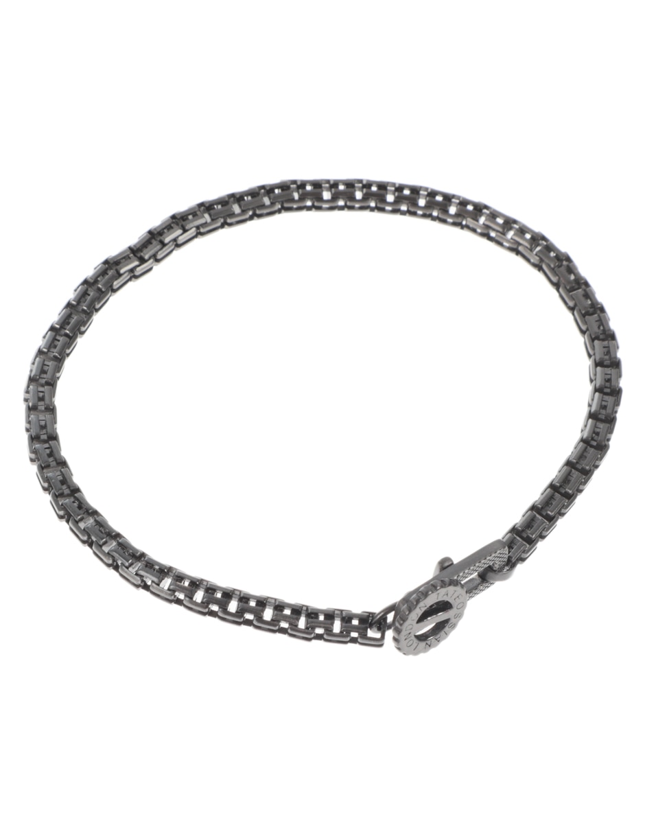 Pulsera de plata con acabado pulido