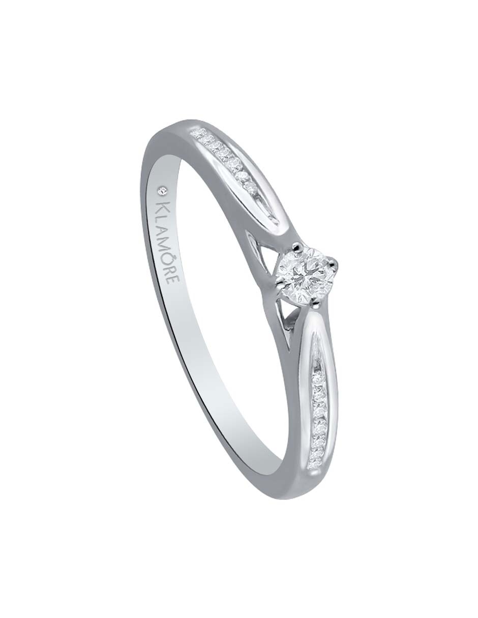 Anillo de compromiso de oro blanco 14 k Circe diamante Anillo de compromiso de oro blanco 14 k Circe diamante