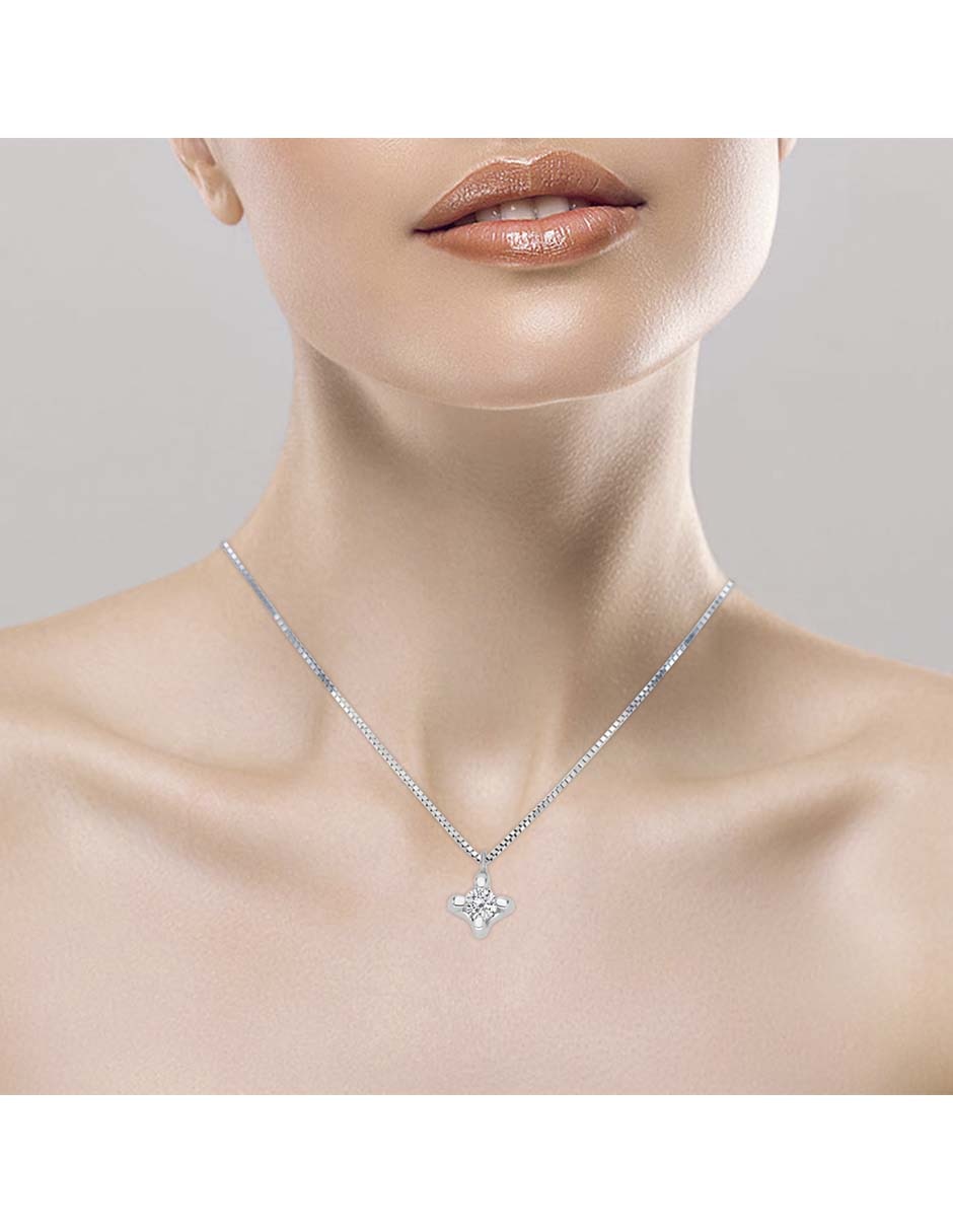 Gargantilla Escape de oro blanco 14 K 3