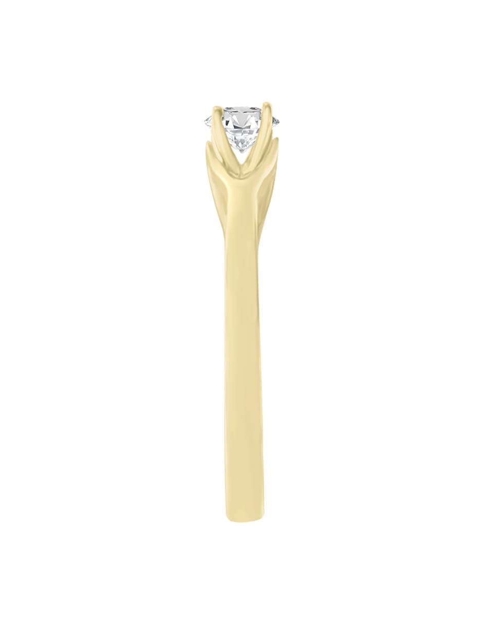 Solitario de oro 14 k Cecily diamante 2