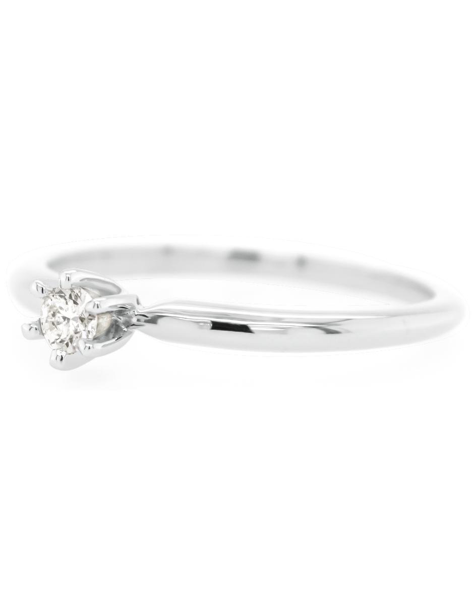 Anillo de compromiso de oro 14 k diamante 2