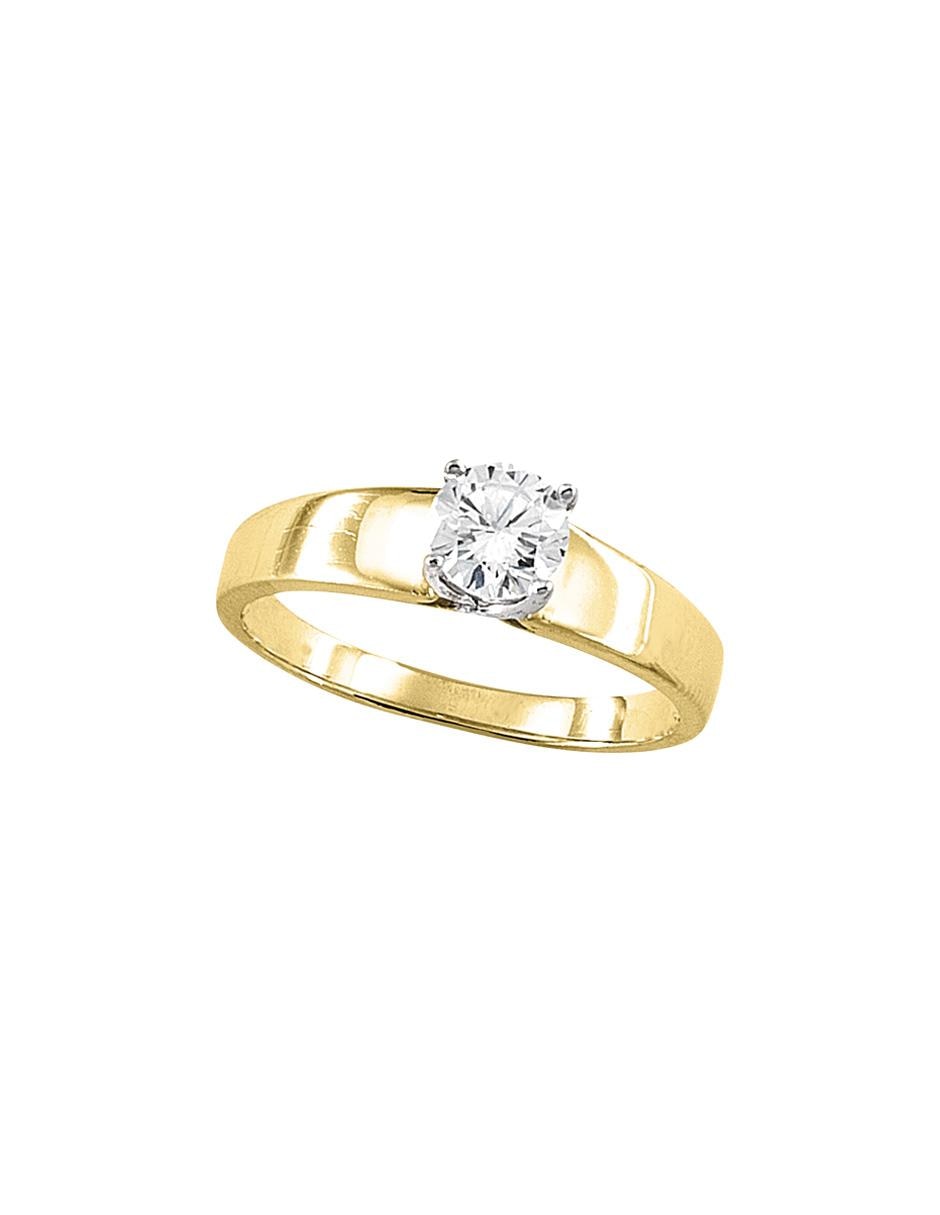 Anillo de compromiso de oro 10 k