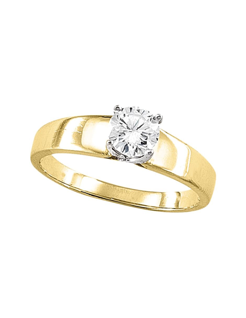 Anillo de compromiso de oro 10 k