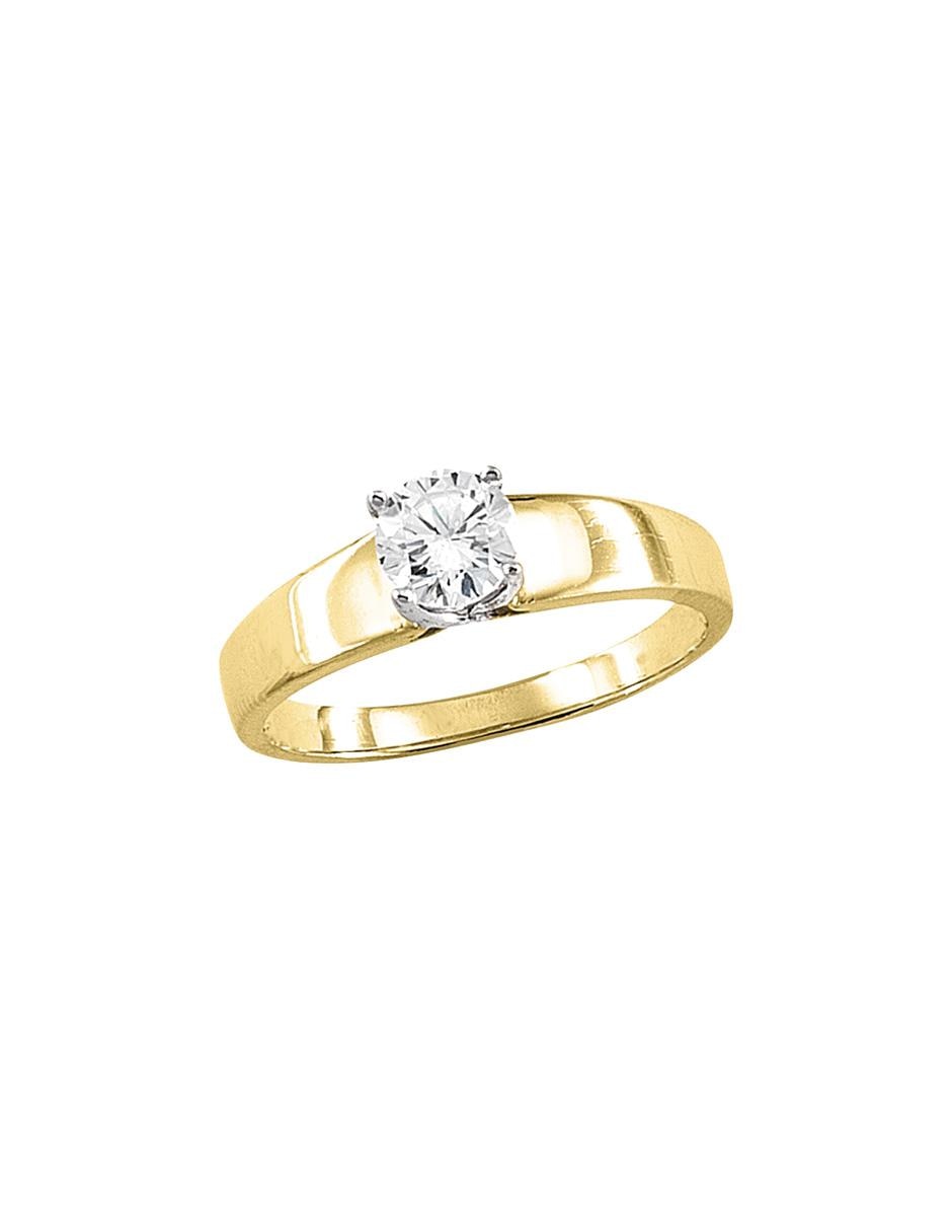 Anillo de compromiso de oro 10 k