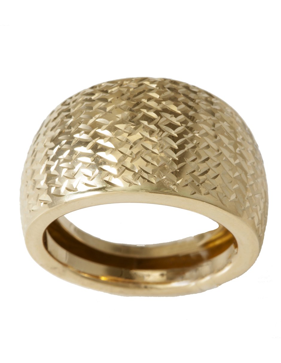 Anillo 14 k de oro pulido