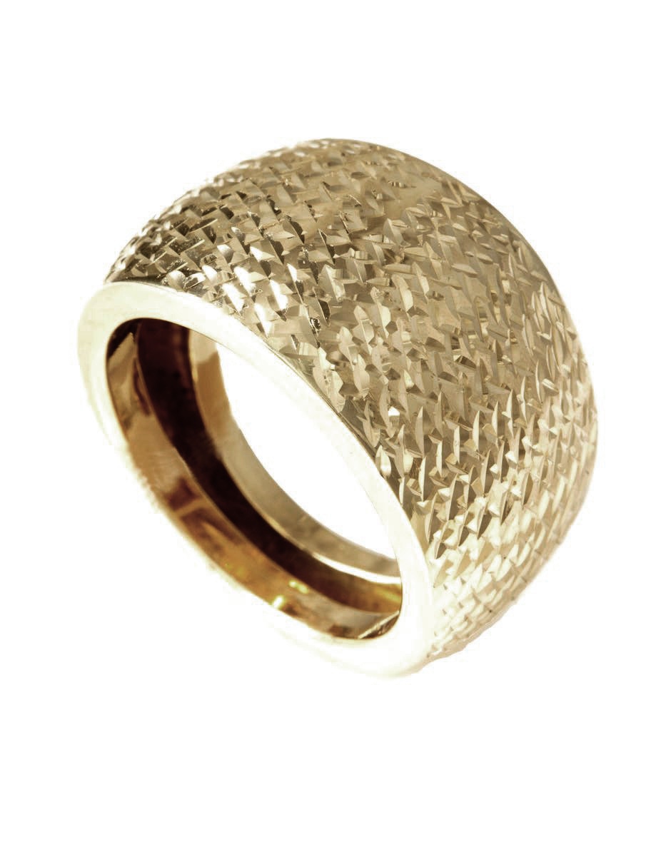 Anillo 14 k de oro pulido 2