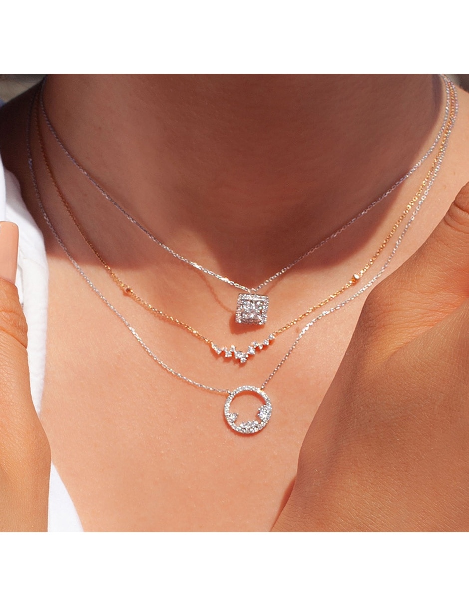 Collar Fairytale de oro blanco 18 K 4